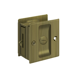 Privacy Pocket Lock by Deltana -  - Antique Brass - New York Hardware
