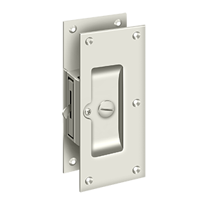 Decorative Private Pocket Lock by Deltana -  - Polished Nickel - New York Hardware