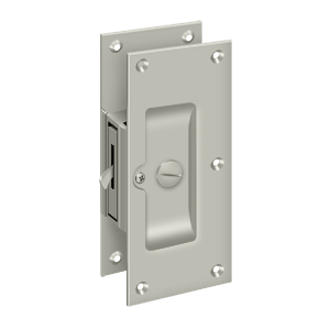 Decorative Private Pocket Lock by Deltana -  - Brushed Nickel - New York Hardware