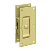 Decorative Private Pocket Lock by Deltana -  - Polished Brass - New York Hardware