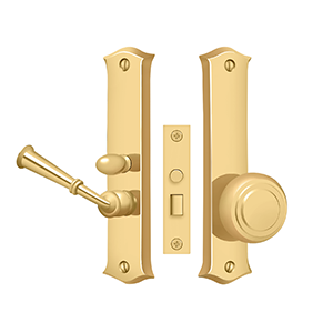 Classic Mortise Storm Door Latch by Deltana -  - PVD Polished Brass - New York Hardware