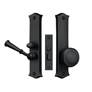 Classic Mortise Storm Door Latch by Deltana -  - Paint Black - New York Hardware
