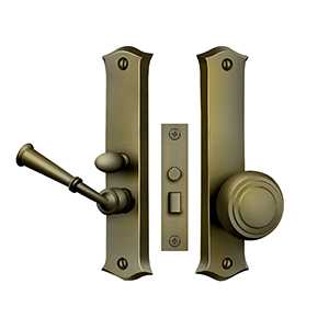 Classic Mortise Storm Door Latch by Deltana -  - Antique Brass - New York Hardware