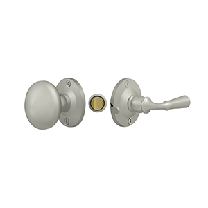 Round Tubular Storm Door Latch by Deltana -  - Brushed Nickel - New York Hardware