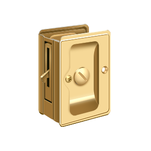 Heavy Duty Privacy Adjustable Pocket Lock by Deltana -  - PVD Polished Brass - New York Hardware