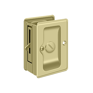 Heavy Duty Privacy Adjustable Pocket Lock by Deltana -  - Unlacquered Brass - New York Hardware