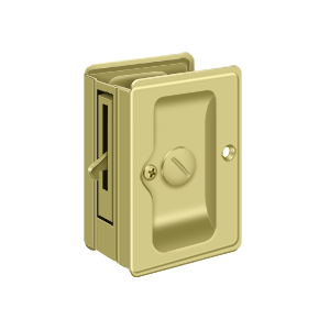 Heavy Duty Privacy Adjustable Pocket Lock by Deltana -  - Polished Brass - New York Hardware