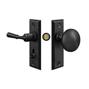 Rectangle Tubular Storm Door Latch by Deltana -  - Paint Black - New York Hardware