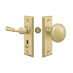 Rectangle Tubular Storm Door Latch by Deltana -  - Unlacquered Brass - New York Hardware