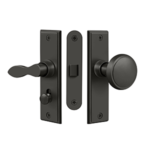 Square Mortise Storm Door Latch by Deltana -  - Oil Rubbed Bronze - New York Hardware