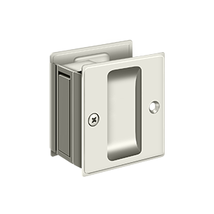 Passage Pocket Lock by Deltana -  - Polished Nickel - New York Hardware