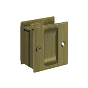 Passage Pocket Lock by Deltana -  - Antique Brass - New York Hardware