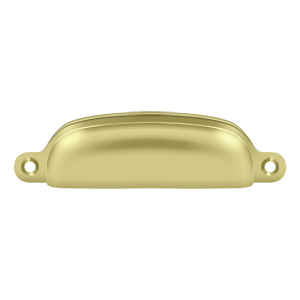 Exposed Screw Shell Pull by Deltana -  - Polished Brass - New York Hardware