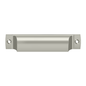 Rectangle Shell Pull by Deltana - 4" - Brushed Nickel - New York Hardware