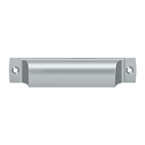 Rectangle Shell Pull by Deltana - 4" - Brushed Chrome - New York Hardware
