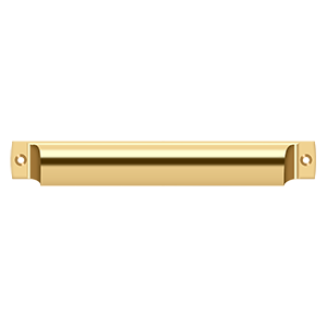 Rectangle Shell Pull by Deltana - 7" - PVD Polished Brass - New York Hardware