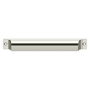 Rectangle Shell Pull by Deltana - 7" - Polished Nickel - New York Hardware