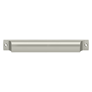 Rectangle Shell Pull by Deltana - 7" - Brushed Nickel - New York Hardware