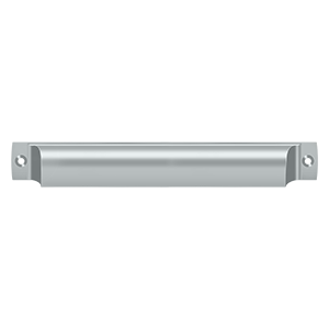 Rectangle Shell Pull by Deltana - 7" - Brushed Chrome - New York Hardware