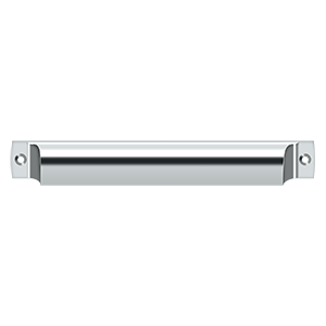 Rectangle Shell Pull by Deltana - 7" - Polished Chrome - New York Hardware