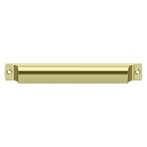 Rectangle Shell Pull by Deltana - 7" - Unlacquered Brass - New York Hardware