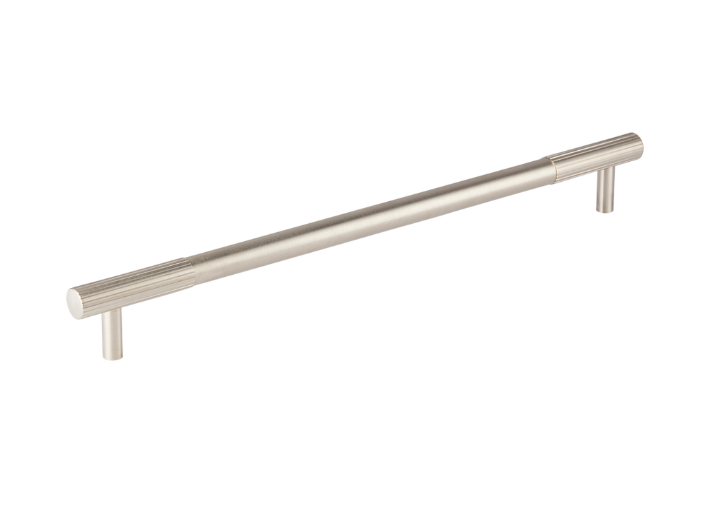 MIX Straight Knurled Appliance Pull Handle by Armac Martin - 608mm - Satin Nickel Plate