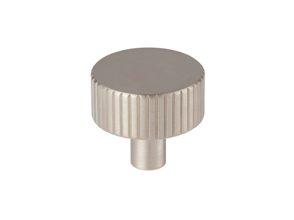 MIX Straight Knurled Cabinet Knob by Armac Martin - 32mm - Satin Nickel Plate