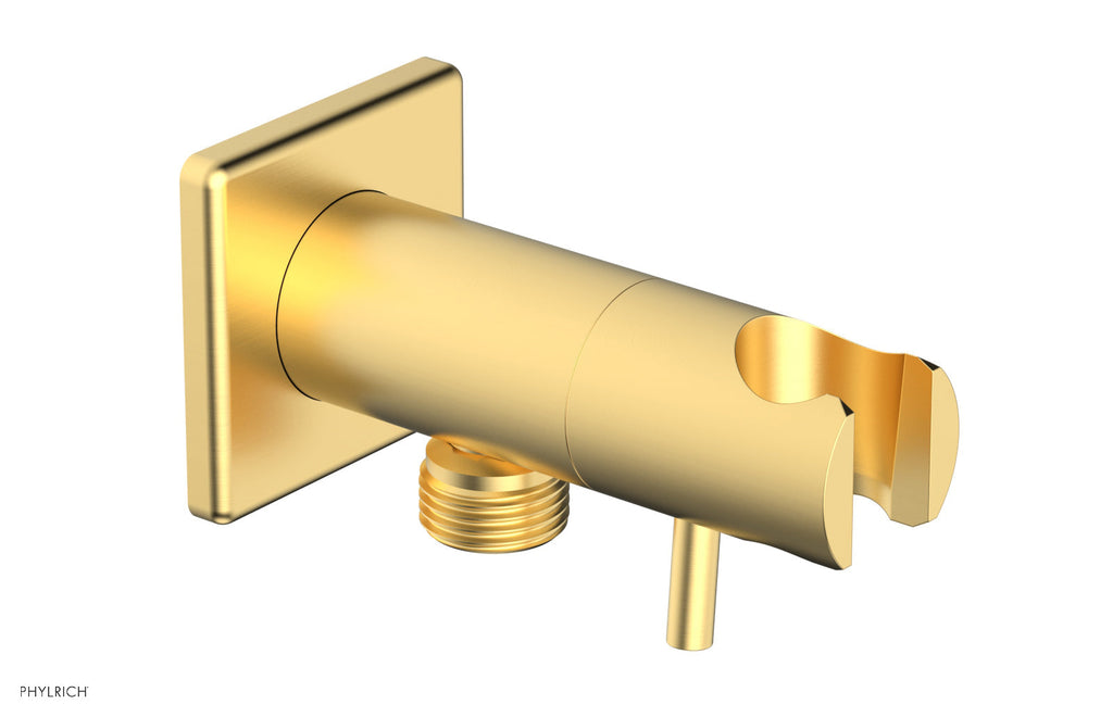 Hand Shower Outlet Supply and Holder by Phylrich - Burnished Gold