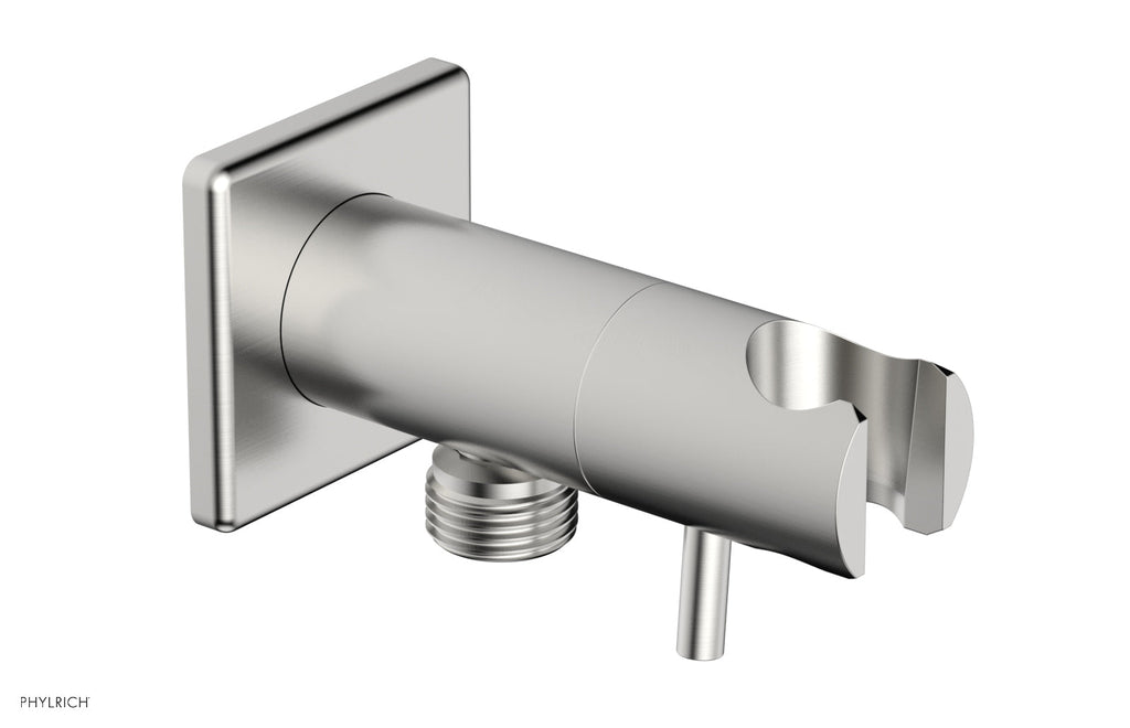 Hand Shower Outlet Supply and Holder by Phylrich - Satin Chrome