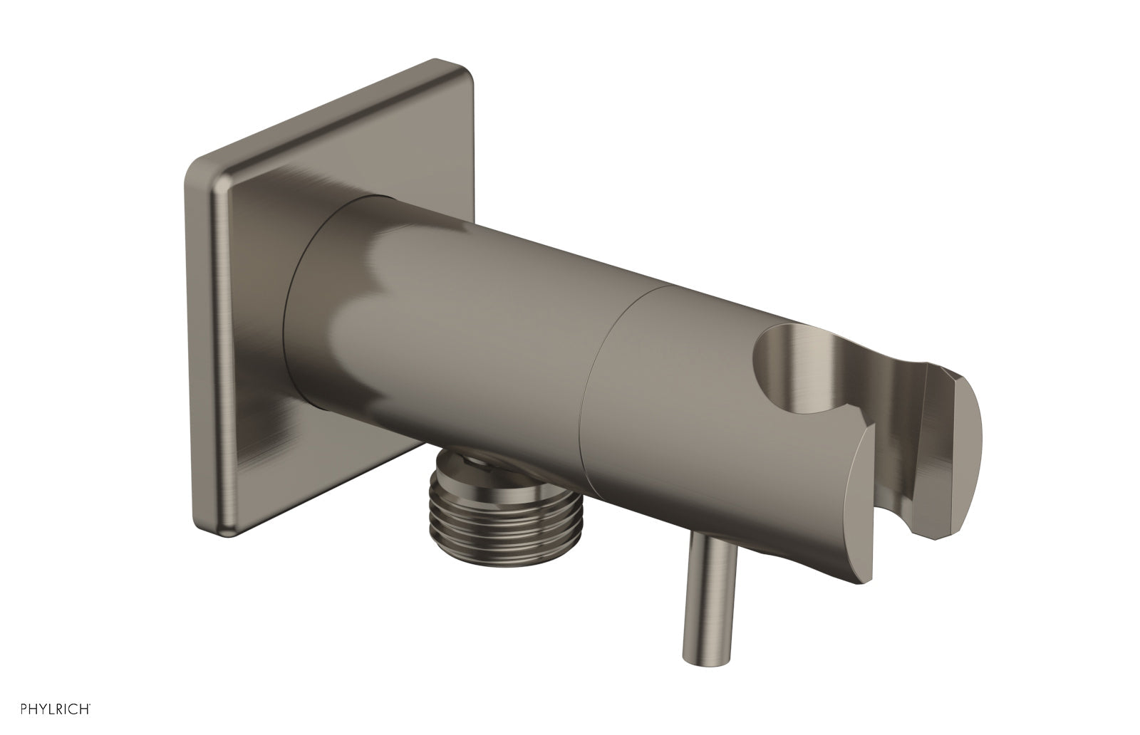 Hand Shower Outlet Supply and Holder by Phylrich - Pewter