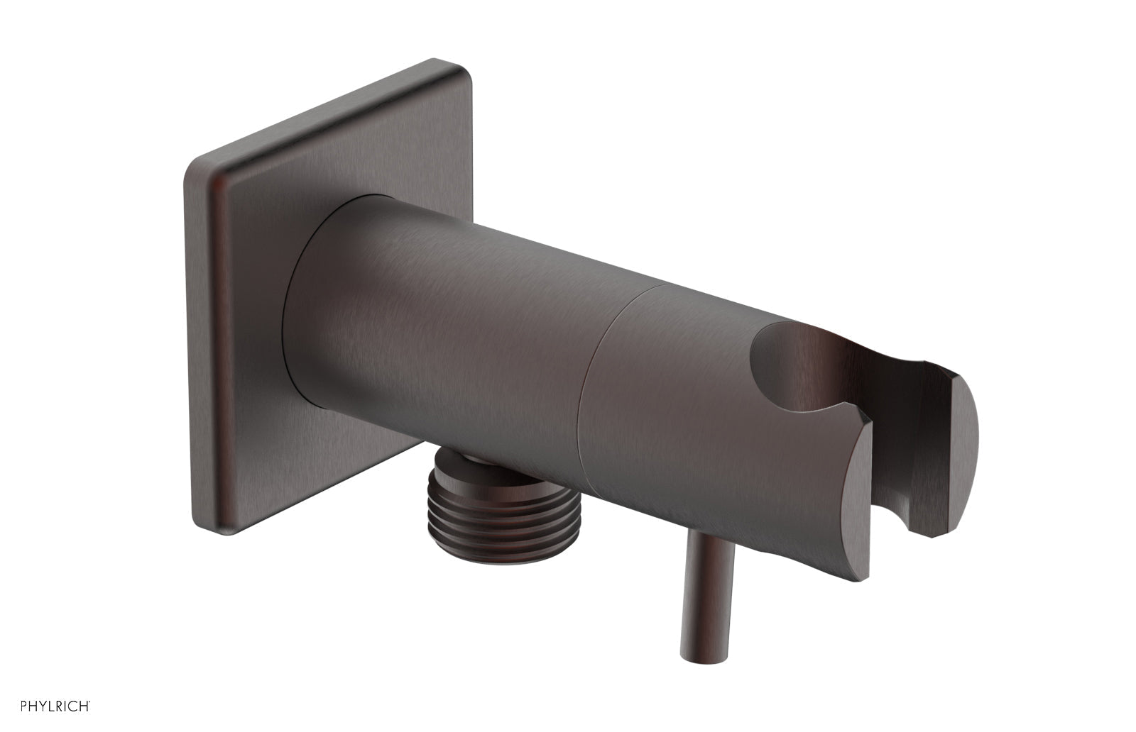 Hand Shower Outlet Supply and Holder by Phylrich - Weathered Copper