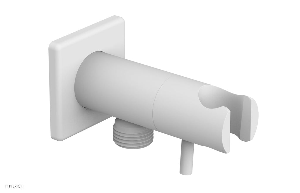 Hand Shower Outlet Supply and Holder by Phylrich - Satin White