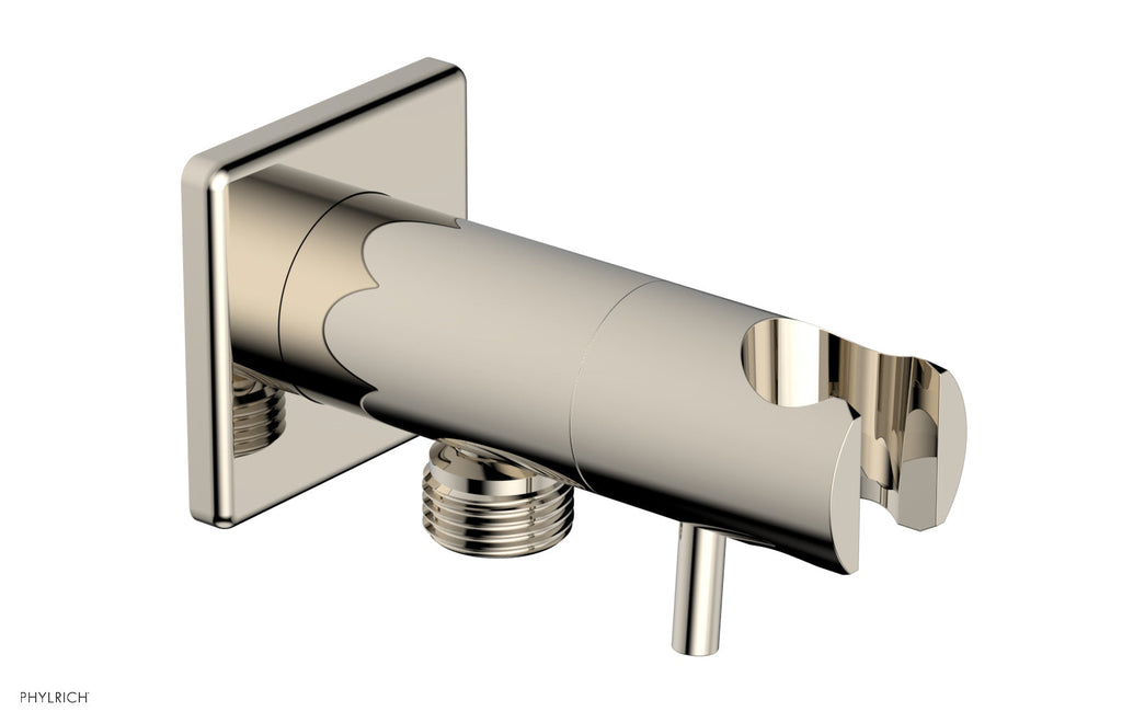 Hand Shower Outlet Supply and Holder by Phylrich - Polished Nickel
