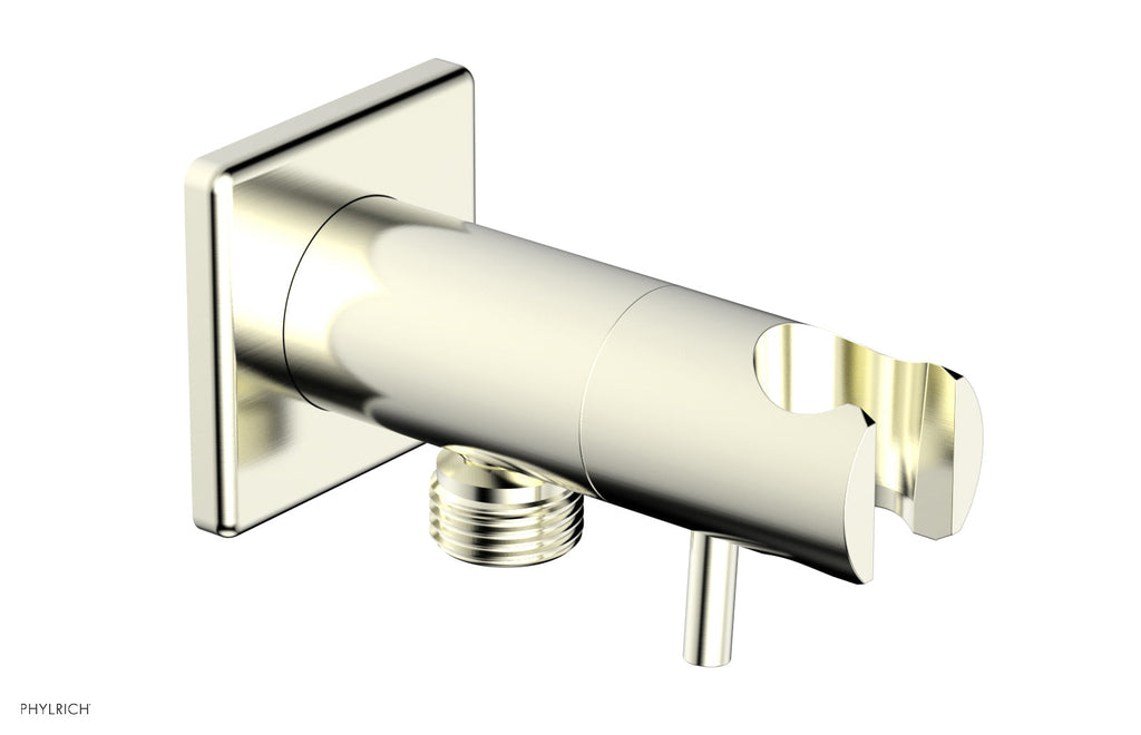Hand Shower Outlet Supply and Holder by Phylrich - Satin Nickel