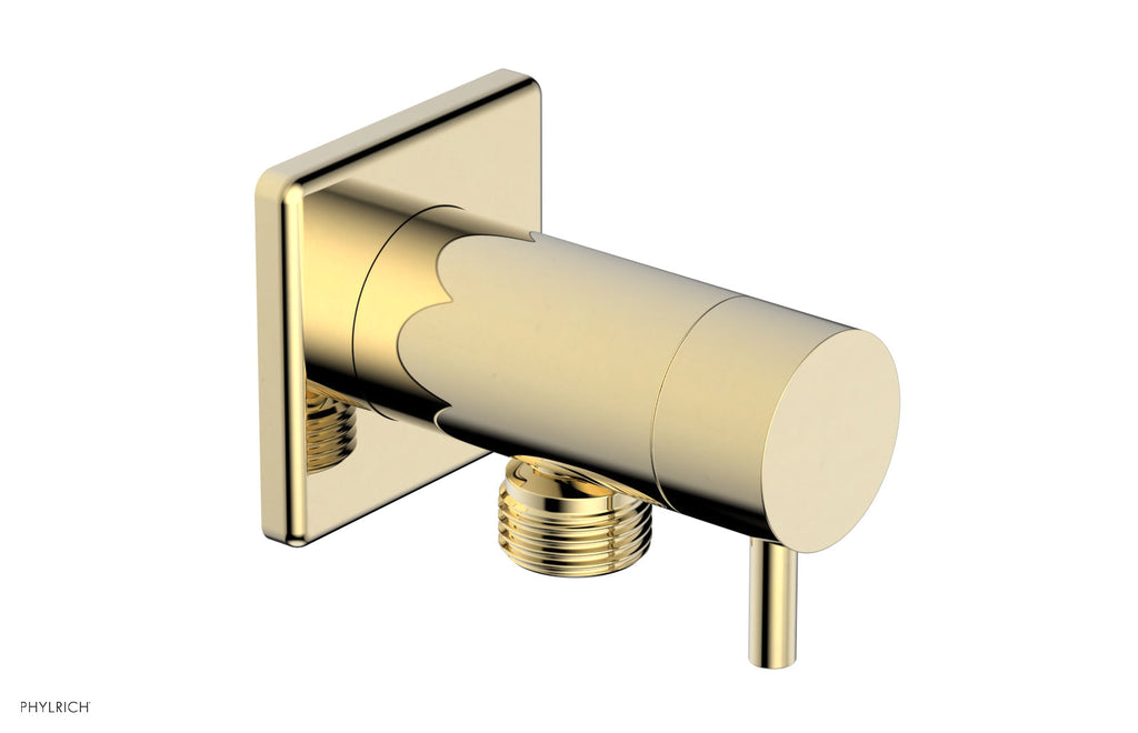 Hand Shower Outlet Supply by Phylrich - Polished Brass Uncoated