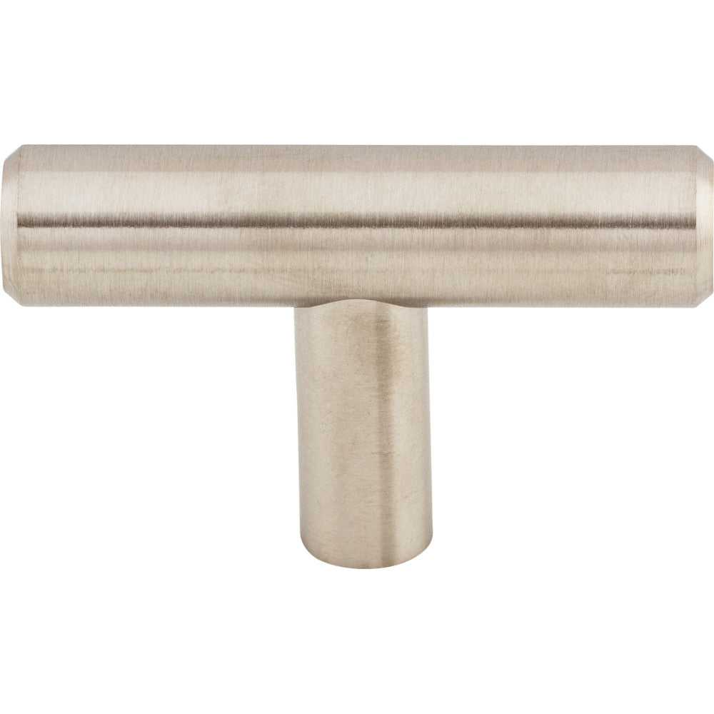 Stainless Steel Solid T-Handle by New York Hardware - Brushed Stainless Steel - Top Knobs