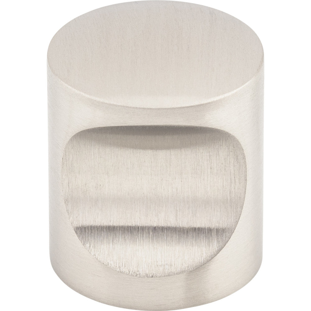 Stainless Indent Knob by Top Knobs - Brushed Stainless Steel - New York Hardware
