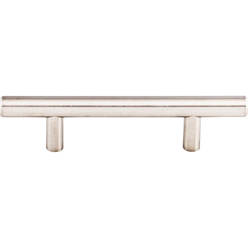 Solid Bar-Pull by Top Knobs - Brushed Stainless Steel - New York Hardware