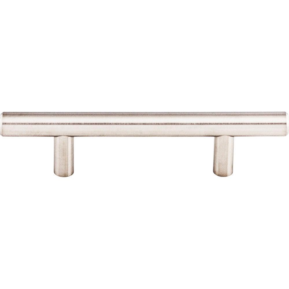 Solid Bar-Pull by Top Knobs - Brushed Stainless Steel - New York Hardware