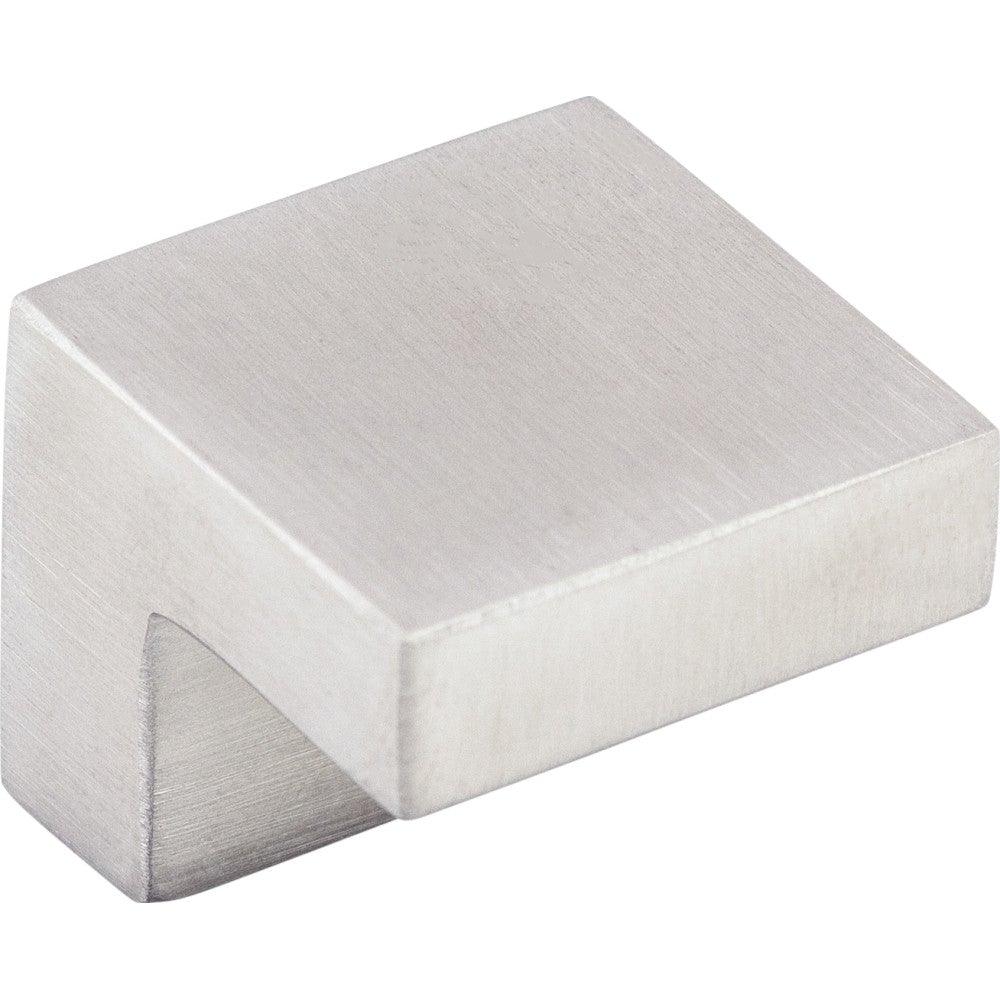 Square Knob by Top Knobs - Brushed Stainless Steel - New York Hardware