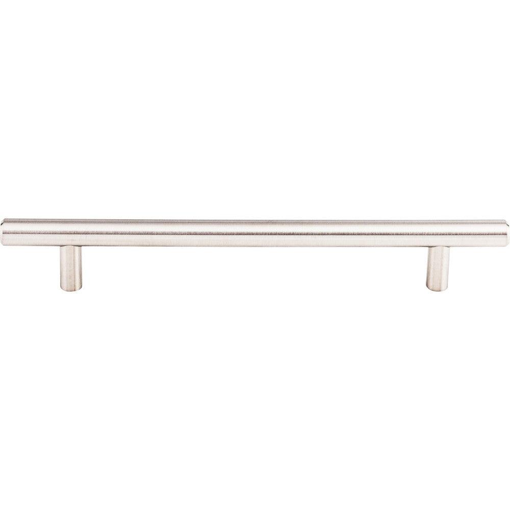 Solid Bar-Pull by Top Knobs - Brushed Stainless Steel - New York Hardware