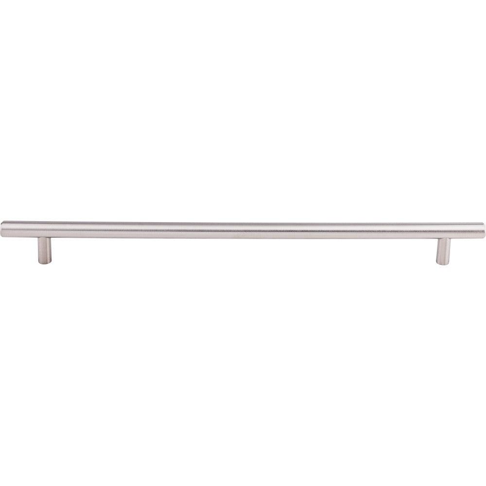Solid Bar-Pull by Top Knobs - Brushed Stainless Steel - New York Hardware