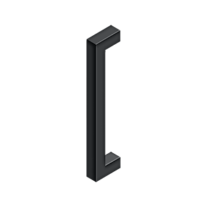 Contemporary Pull by Deltana - 12" - Paint Black - New York Hardware
