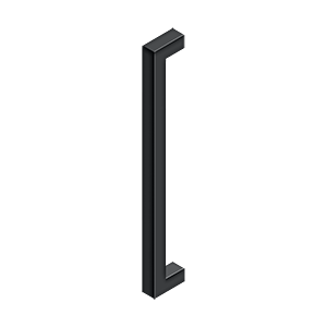 Contemporary Pull by Deltana - 18" - Paint Black - New York Hardware