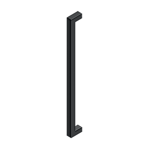 Contemporary Pull by Deltana - 24" - Paint Black - New York Hardware