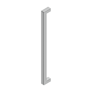 Contemporary Pull by Deltana - 24" - Brushed Stainless - New York Hardware