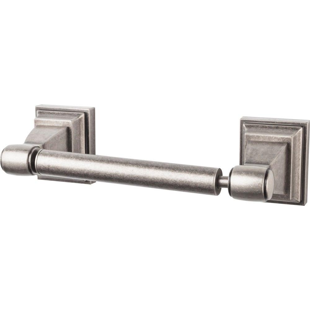 Stratton Bath Tissue Holder by Top Knobs - Antique Pewter - New York Hardware