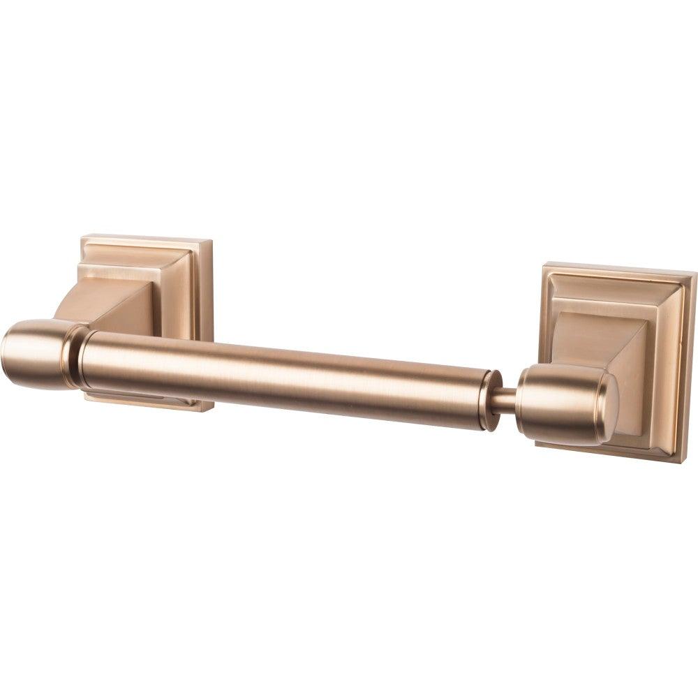 Stratton Bath Tissue Holder by Top Knobs - Brushed Bronze - New York Hardware