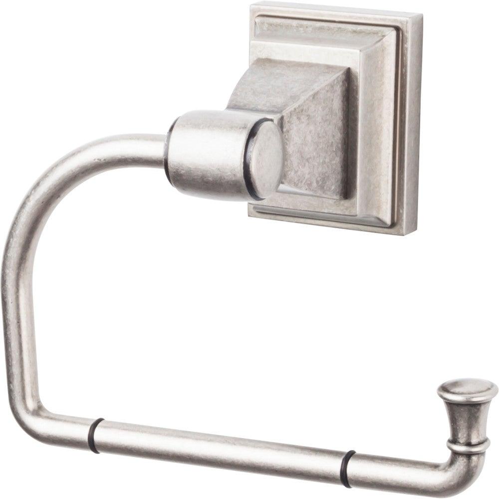 Stratton Bath Tissue Hook by Top Knobs - Antique Pewter - New York Hardware