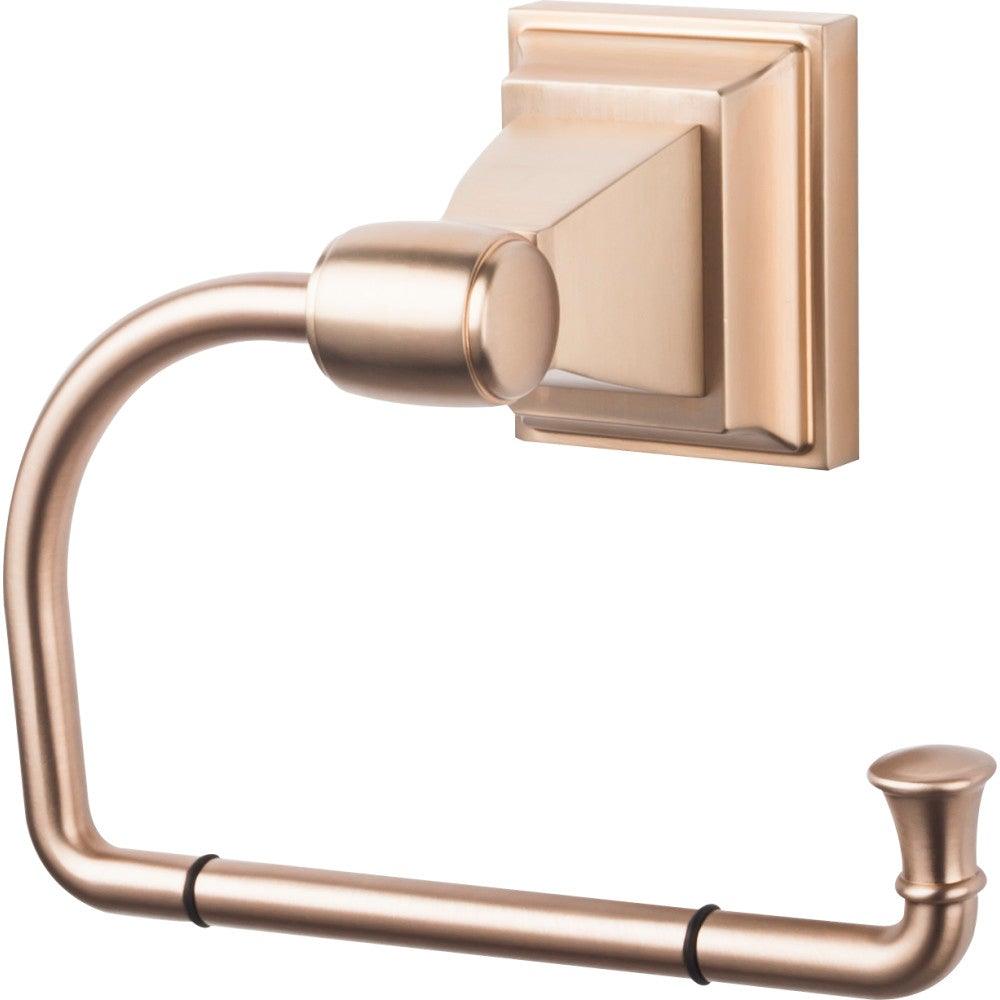 Stratton Bath Tissue Hook by Top Knobs - Brushed Bronze - New York Hardware
